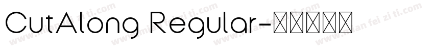 CutAlong Regular字体转换